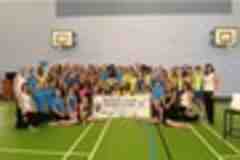 Denise cuts the ribbon on school's sports hall